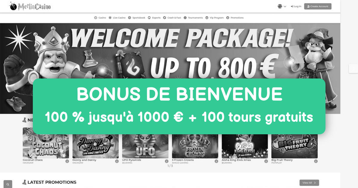 Merlin Casino : Meilleurs Slots en Ligne en France